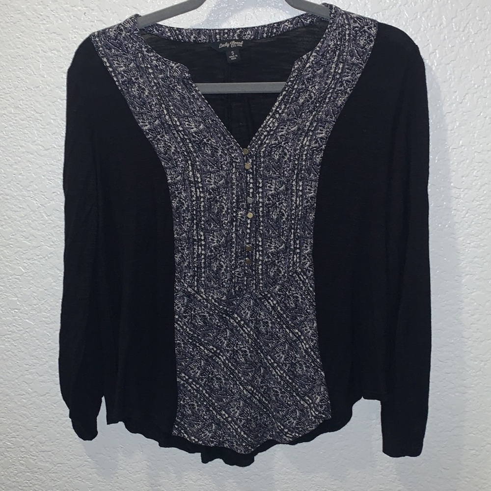Lucky Brand Blouse with Long Sleeves - Picture 4 of 8